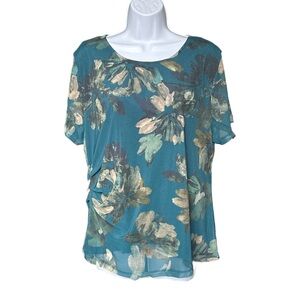 Calvin Klein | Floral Teal Women's Top